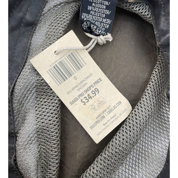 Red Head Boonie Hat Beige Hiking Camping Big Brim Mesh Size Small Brown - Picture 7 of 8